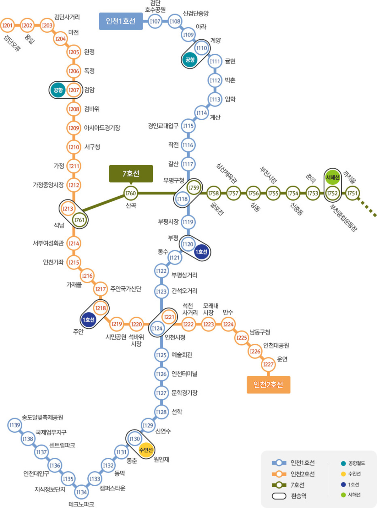 인천 지하철 노선도, 인천 지하철 1호선, 인천 지하철 막차, 인천 지하철 요금